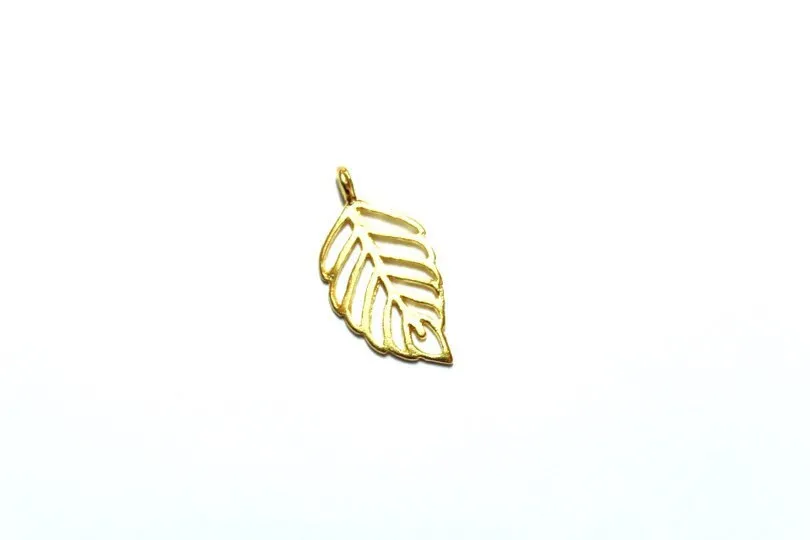 Leaf Charm, Britannium Charm, Pewter Charm, Silver Leaf Charm, Nature Jewelry, Leaf Jewelry, Jewelry Making, Jewelry Supply, Fall Charm