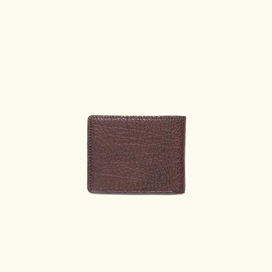 Limited Edition Roosevelt Leather Billfold Wallet | Buffalo Grain