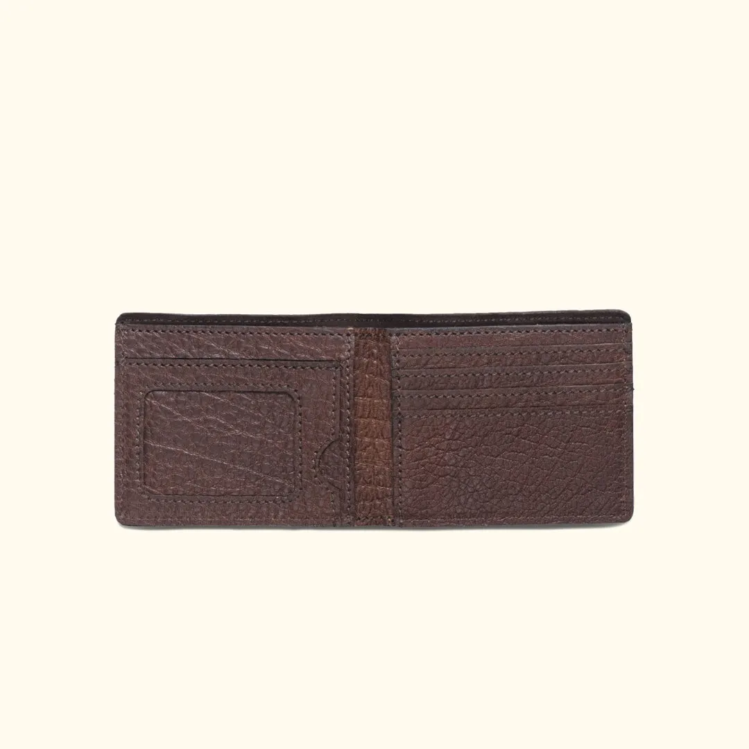 Limited Edition Roosevelt Leather Billfold Wallet | Buffalo Grain