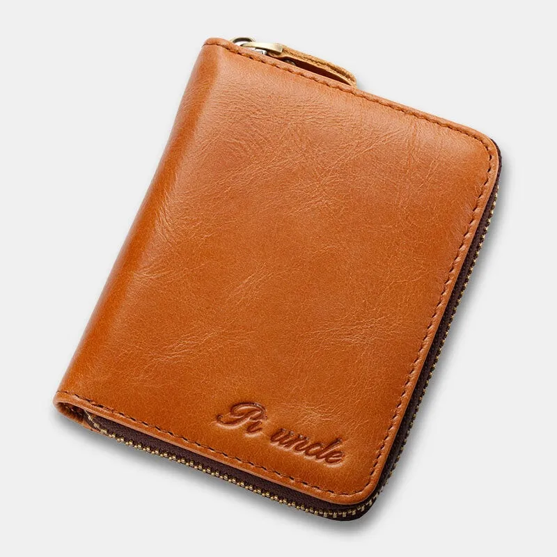 Men Mini Short Bifold Small Wallets RFID Blocking Multi-card Slot Card Holder Coin Purse Front Pocket Wallet