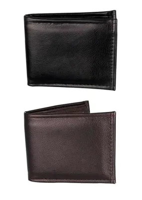 Men Wallet Black and Brown (Pack of 2)
