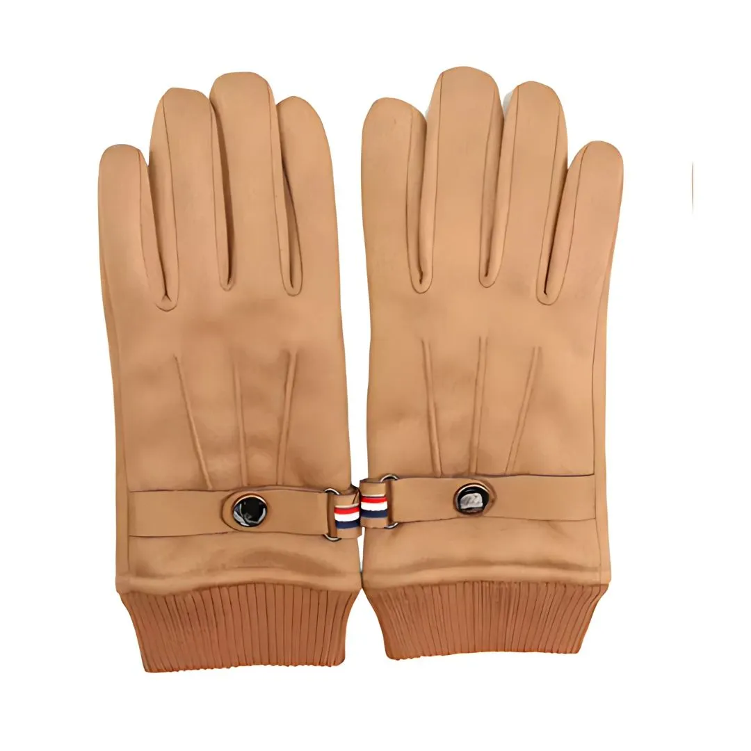 Men's Suede Winter Gloves Touchscreen