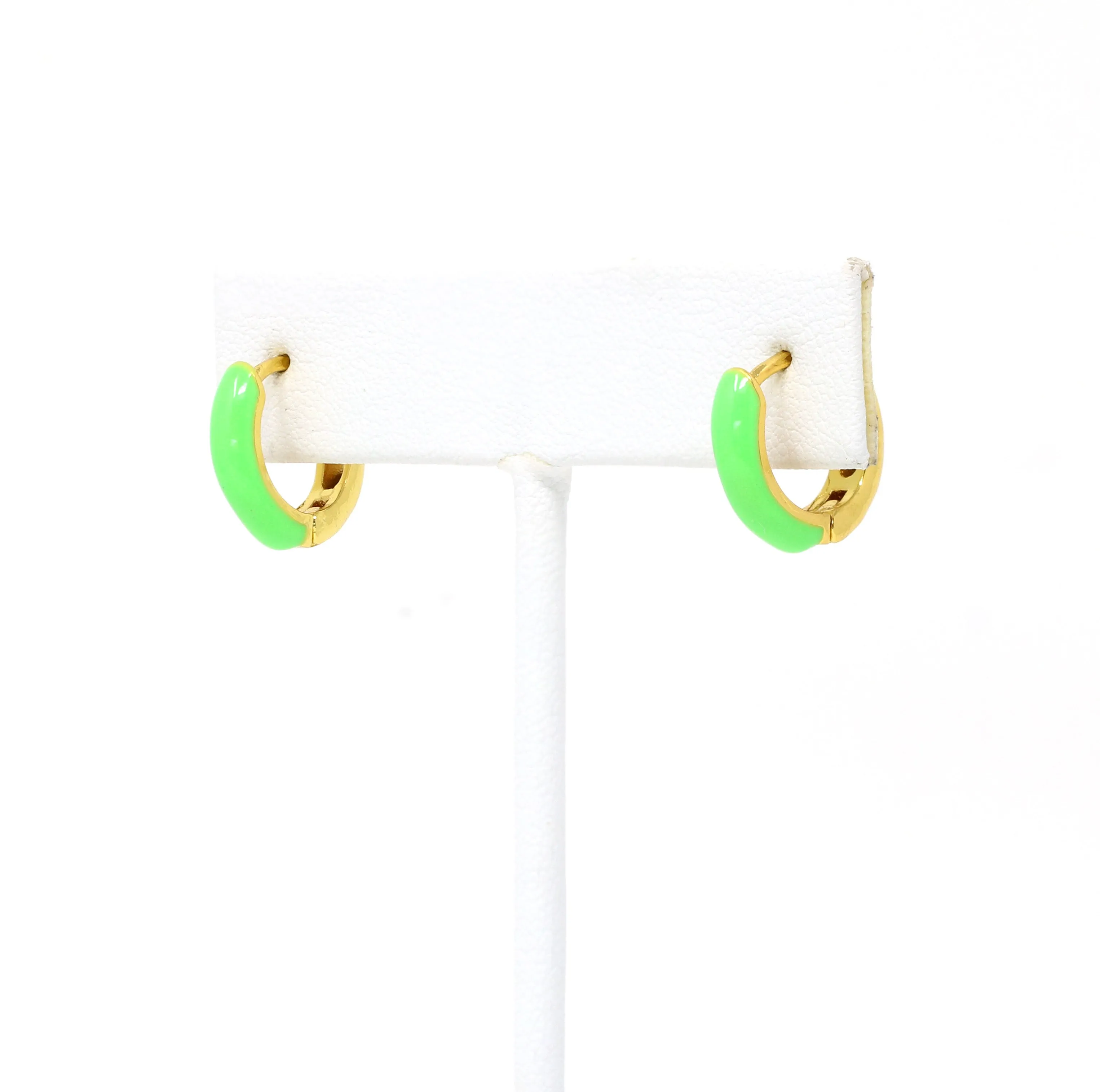 Neon Huggie Earrings