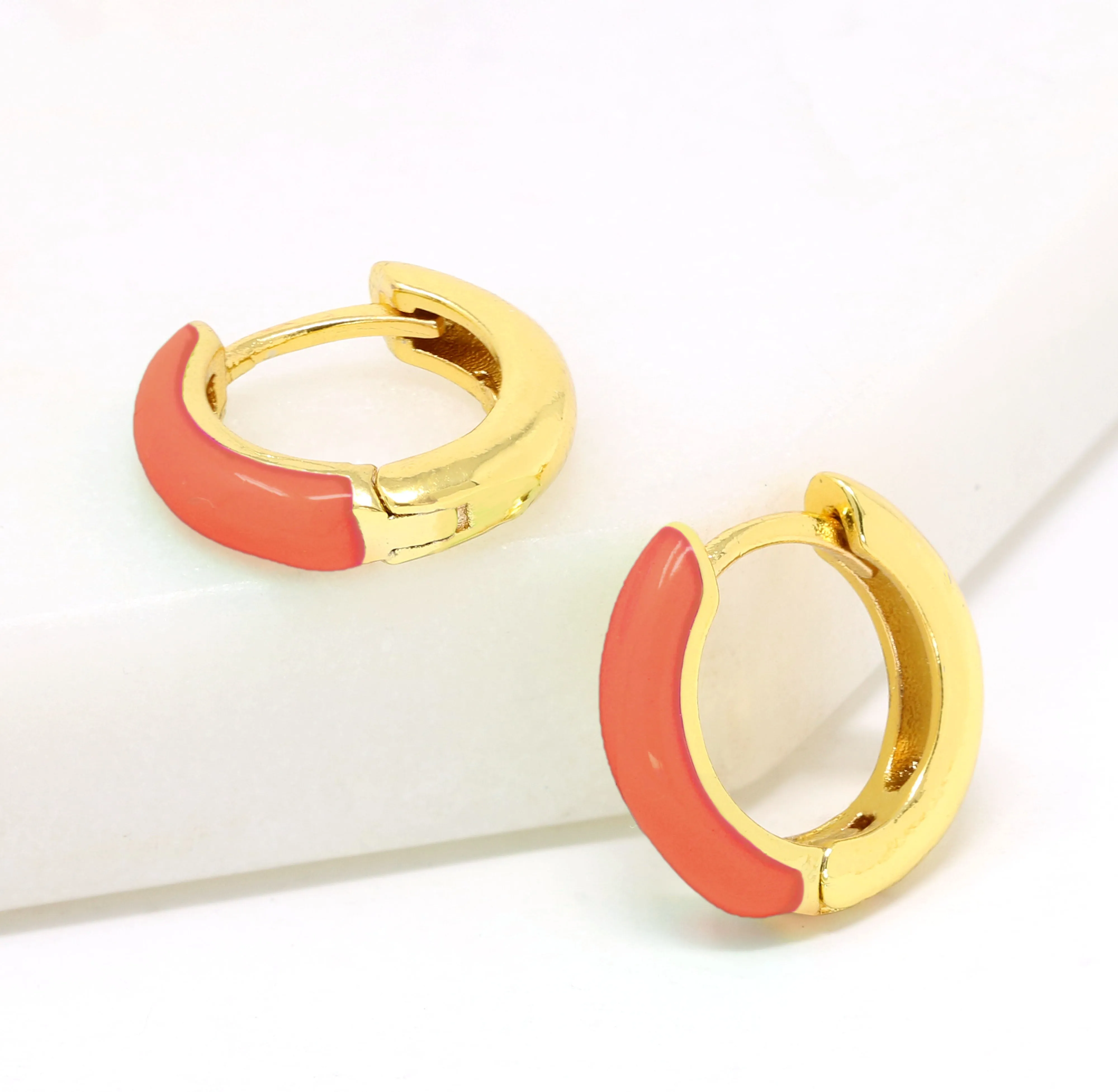 Neon Huggie Earrings