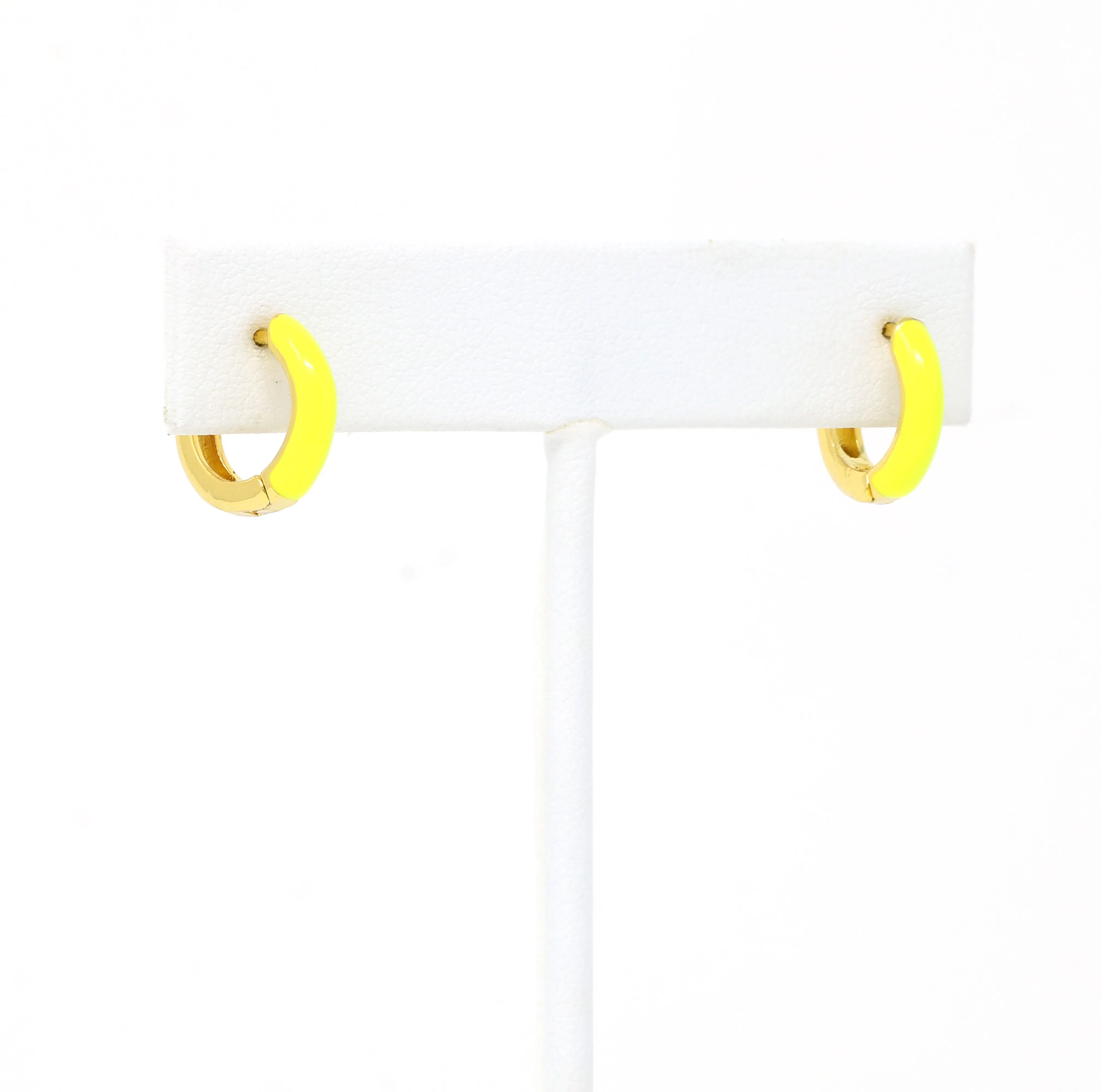 Neon Huggie Earrings