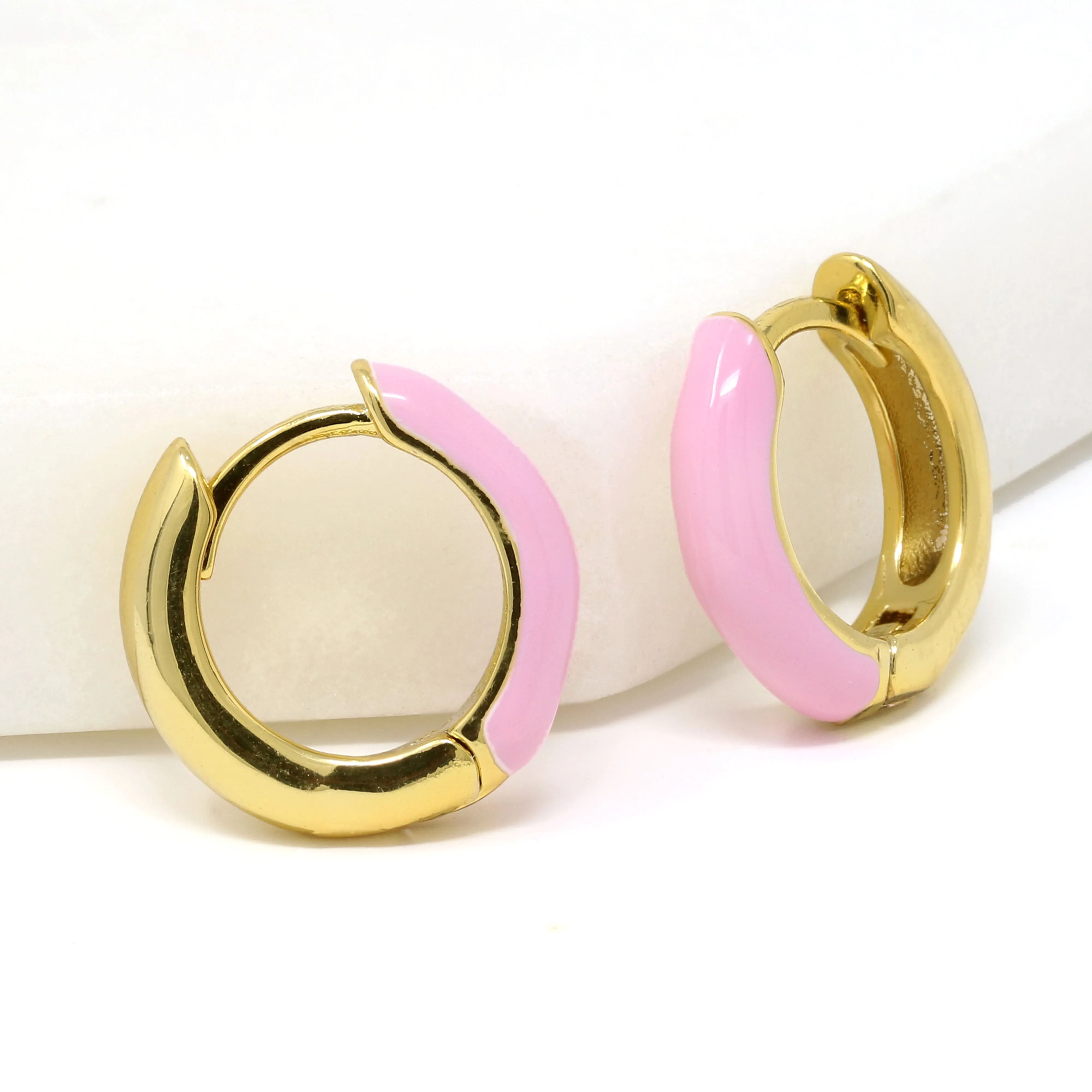 Neon Huggie Earrings