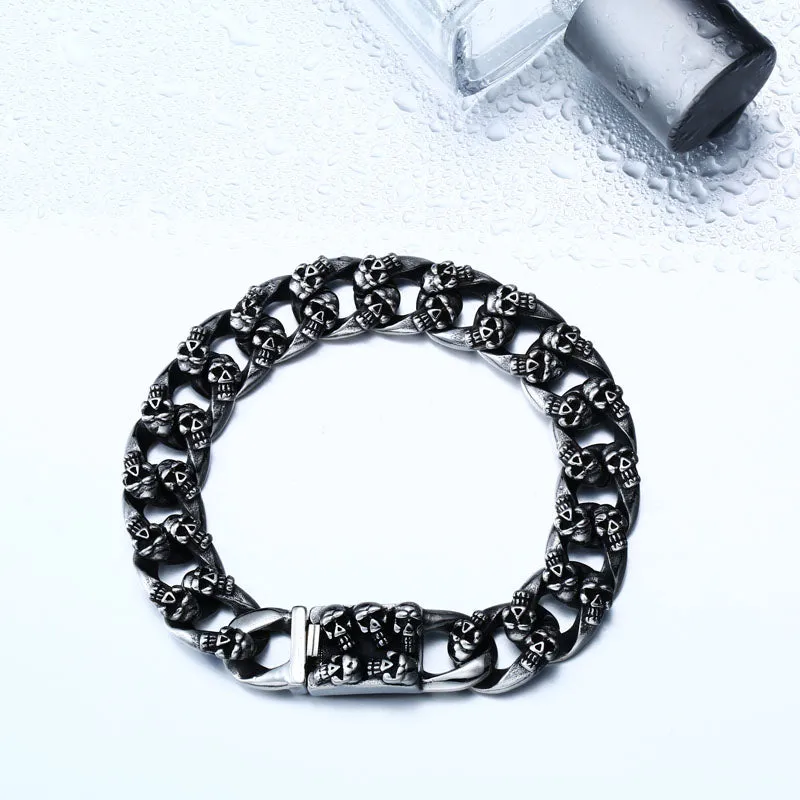 New Unique Cool Skull Bracelet For Man