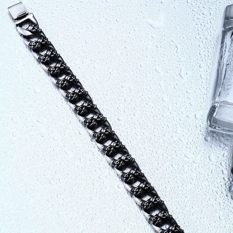 New Unique Cool Skull Bracelet For Man