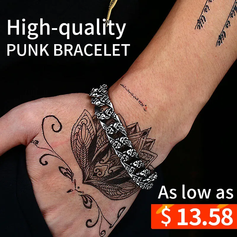 New Unique Cool Skull Bracelet For Man