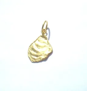 Odette the Oyster, Oyster Charm, Seashell Charm, Shell Charm, Gold Charm, Beach Charm, Beach Jewelry, Summer Jewelry, Shell