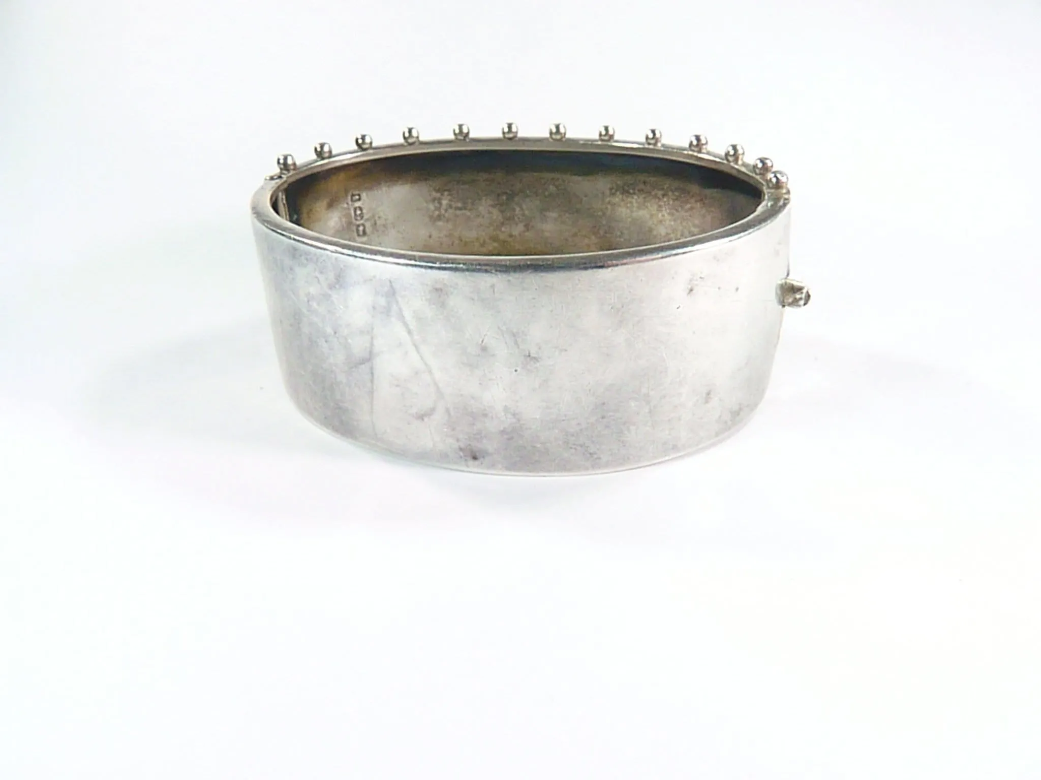 Ornate Victorian Aesthetic Hallmarked Silver Yellow & Rose Gold Bracelet 1884