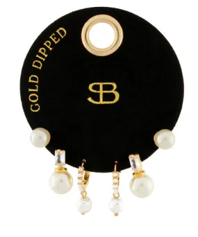 Pearl Earring Set