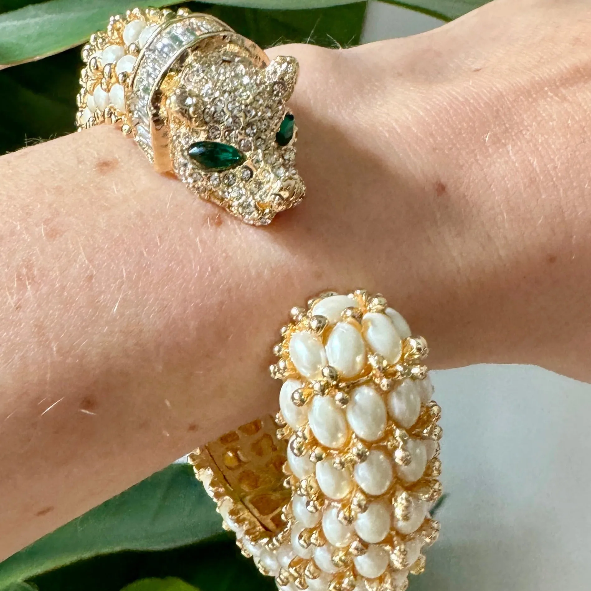 Pearl Panther Bracelet