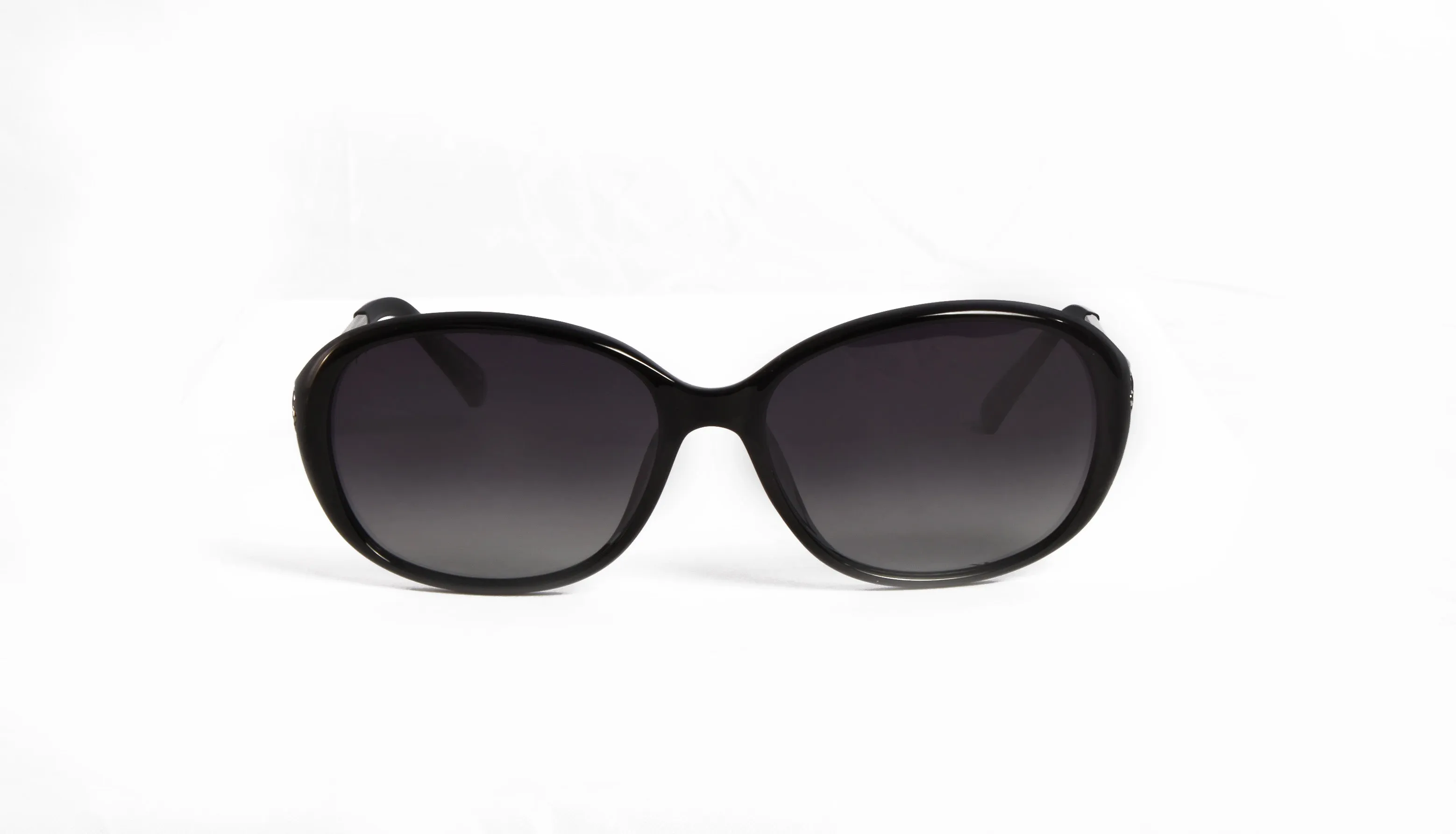 PETALUMA BLACK RECTANGULAR POLARIZED SUNGLASS