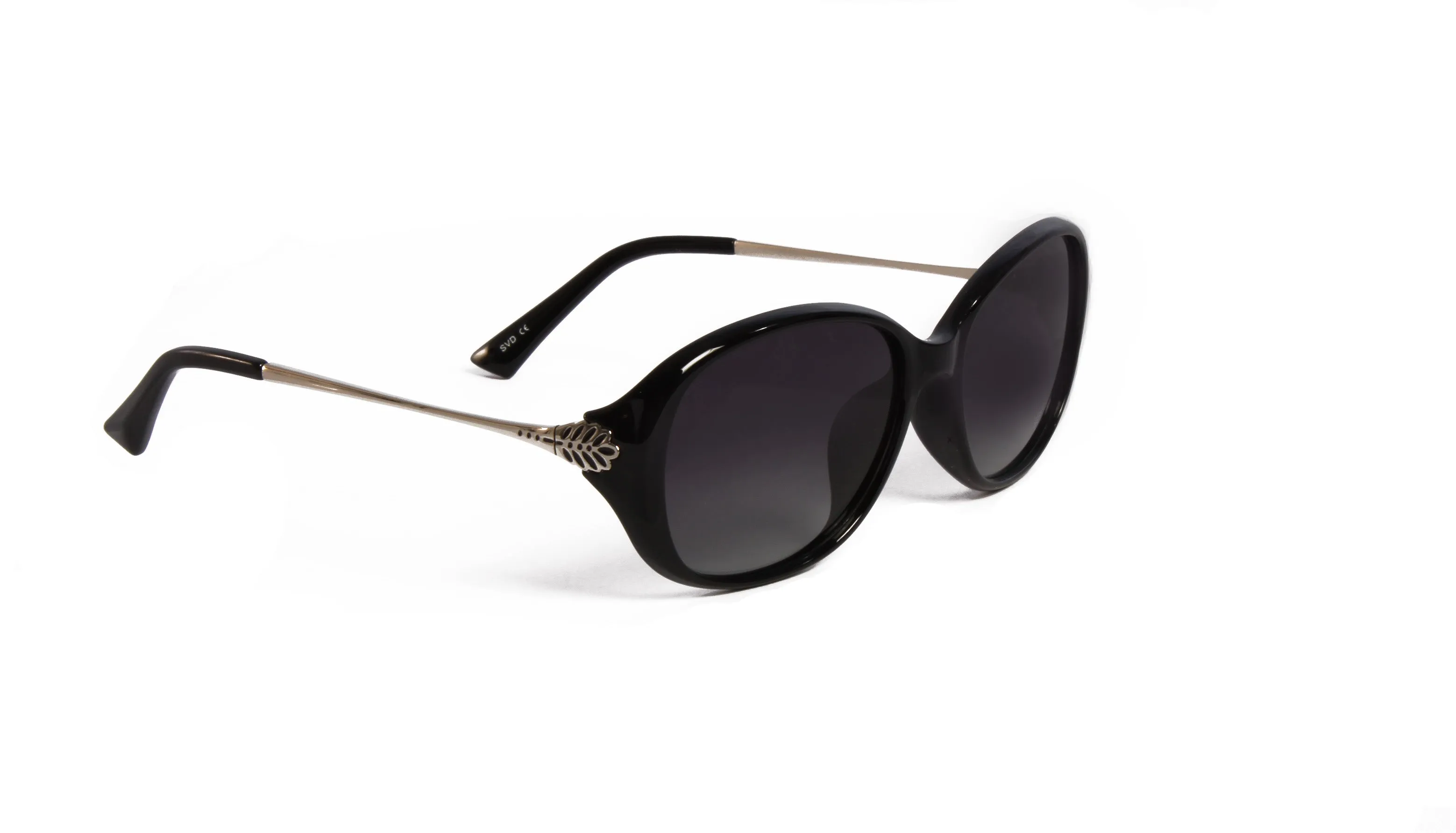 PETALUMA BLACK RECTANGULAR POLARIZED SUNGLASS