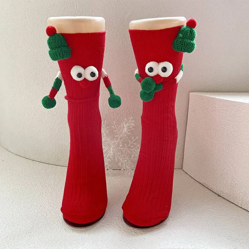 Playful Cartoon Christmas Socks – Add Holiday Cheer to Every Step!