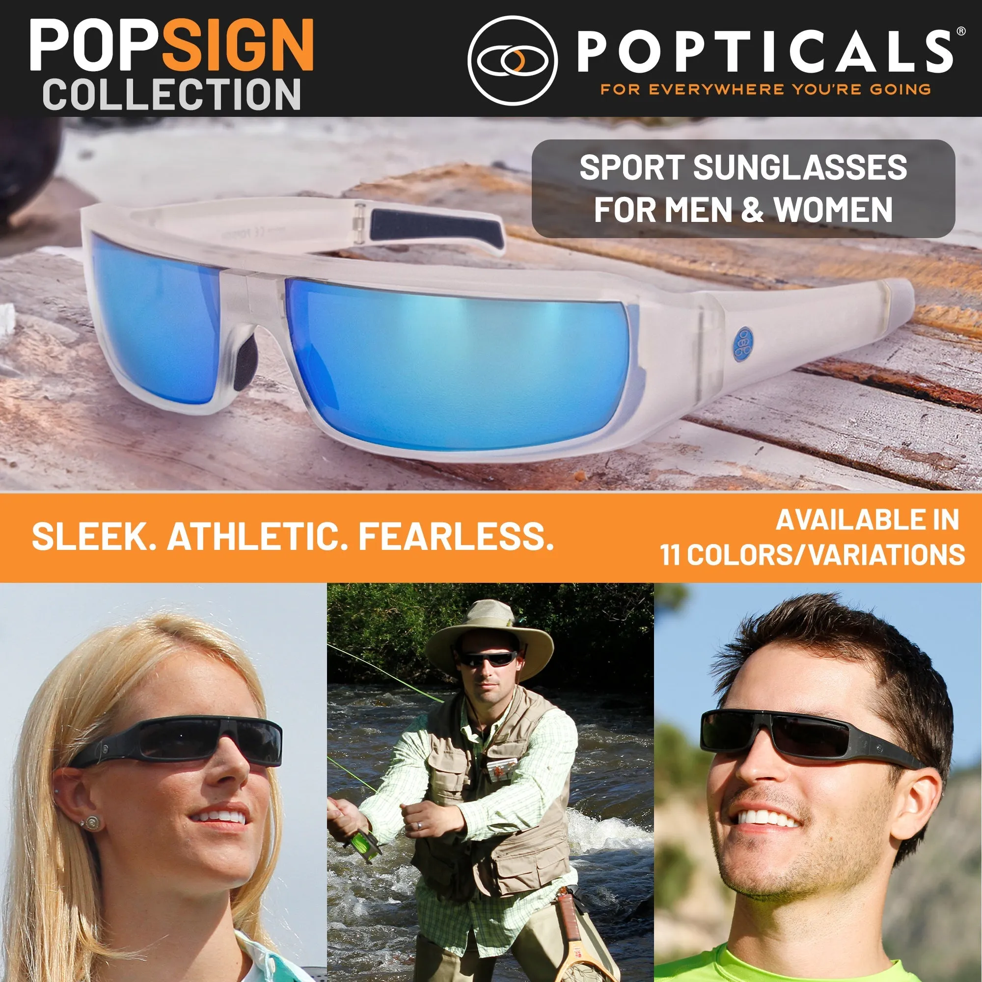 POPSIGN | Polarized, Gloss Wine Crystal, Gray Lens