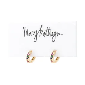 Rainbow CZ Huggies
