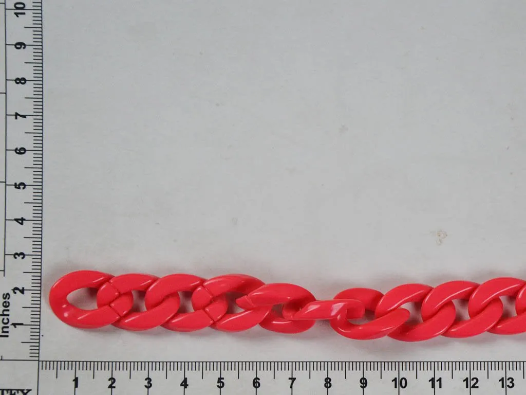 Red Circular Acrylic Chains
