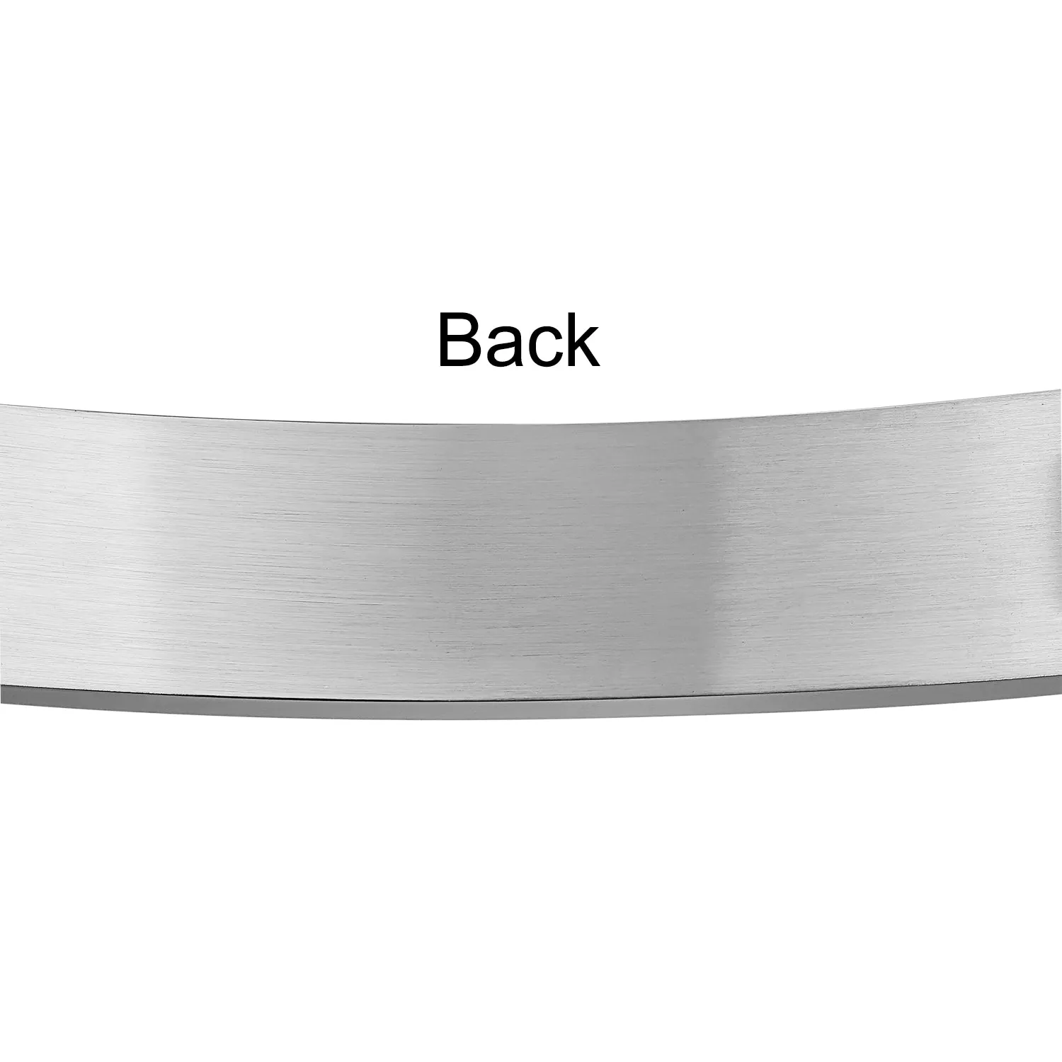 Silver Tone Stainless Steel ID Bracelet with Name Plate for Men - 8 8.5 Inch