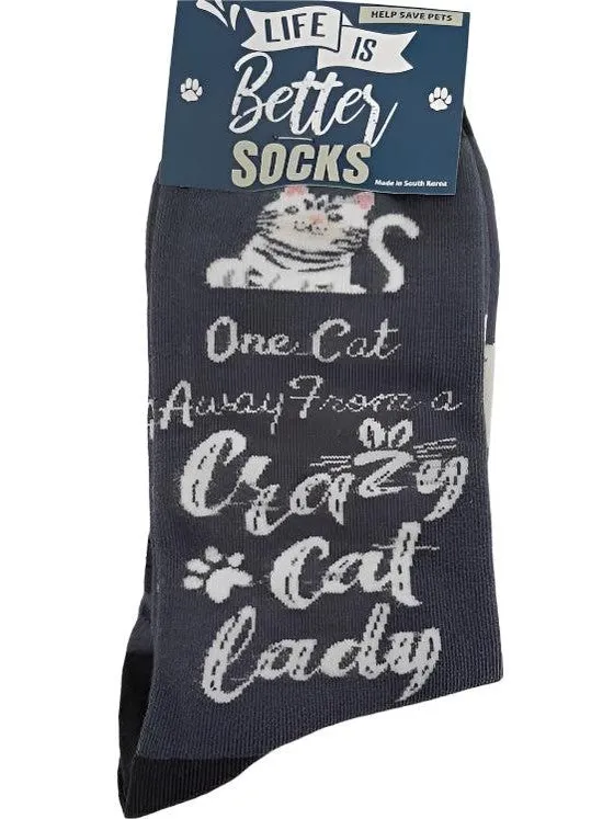 Socks  Crazy Cat Lady     840-229