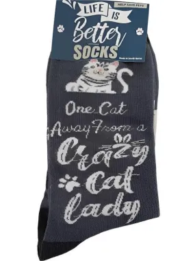 Socks  Crazy Cat Lady     840-229