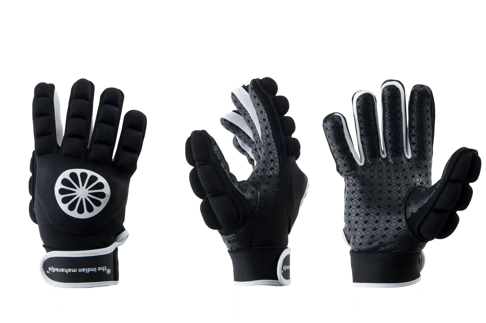 The Indian Maharadja GLORY 4.4 Full Finger Shell GLOVE in Black: Left, Right or Pairs in Black