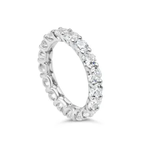 THICK FULL ROUND SILVER BAND