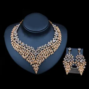 Trendy Crystal Bridal Jewelry Set