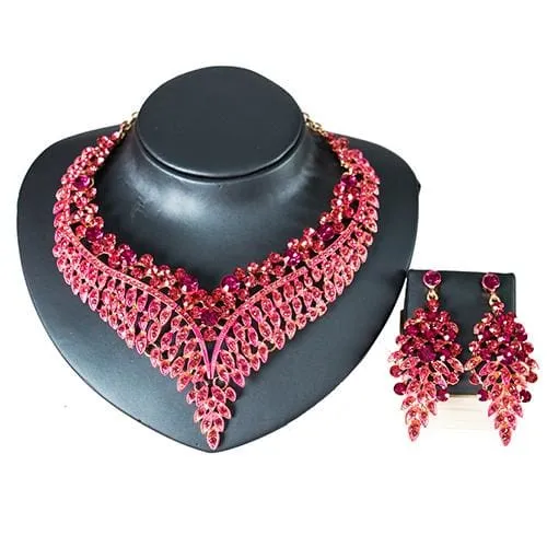 Trendy Crystal Bridal Jewelry Set