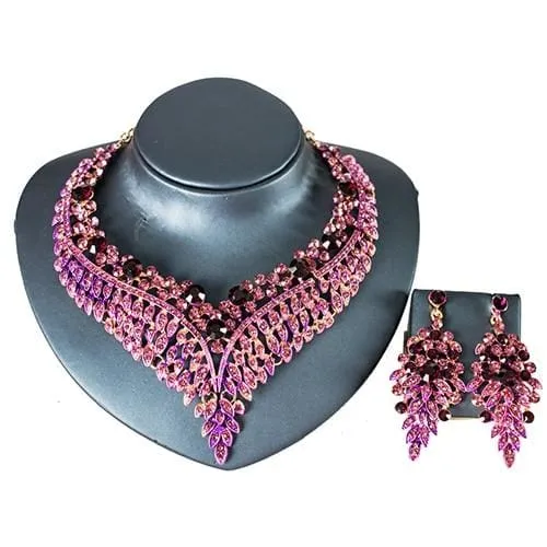 Trendy Crystal Bridal Jewelry Set