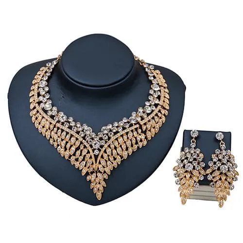 Trendy Crystal Bridal Jewelry Set