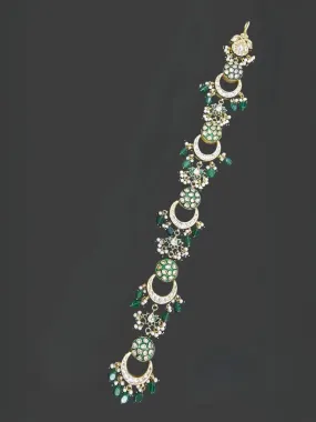 Trendy Kundan Studded Floral Choti