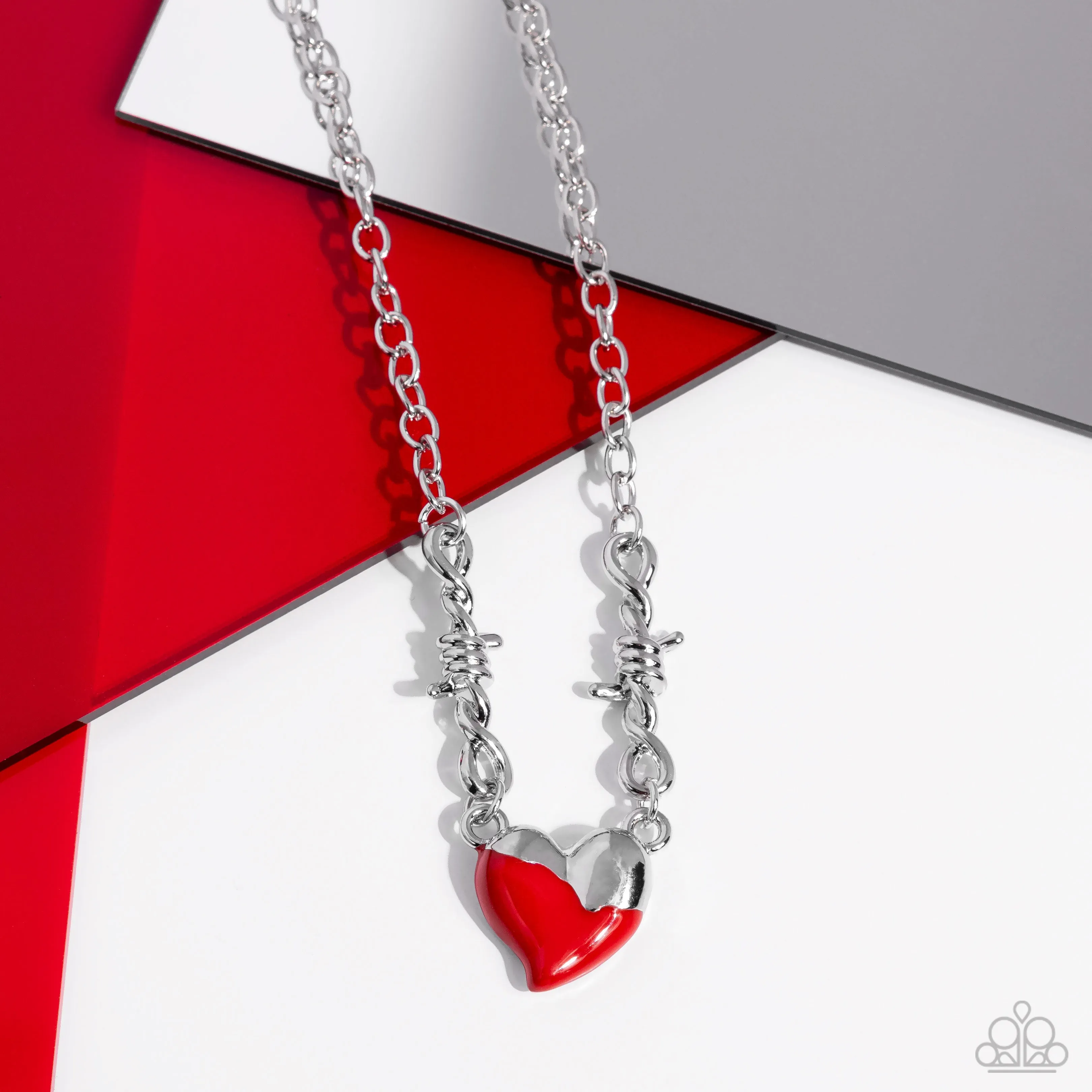 Trendy Tribute - Red Necklace