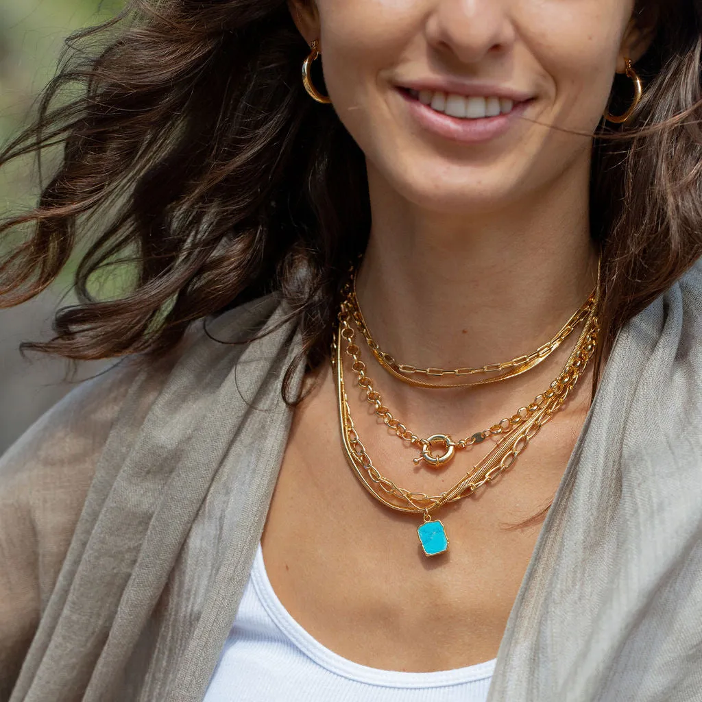 Turquoise Gemstone Charm