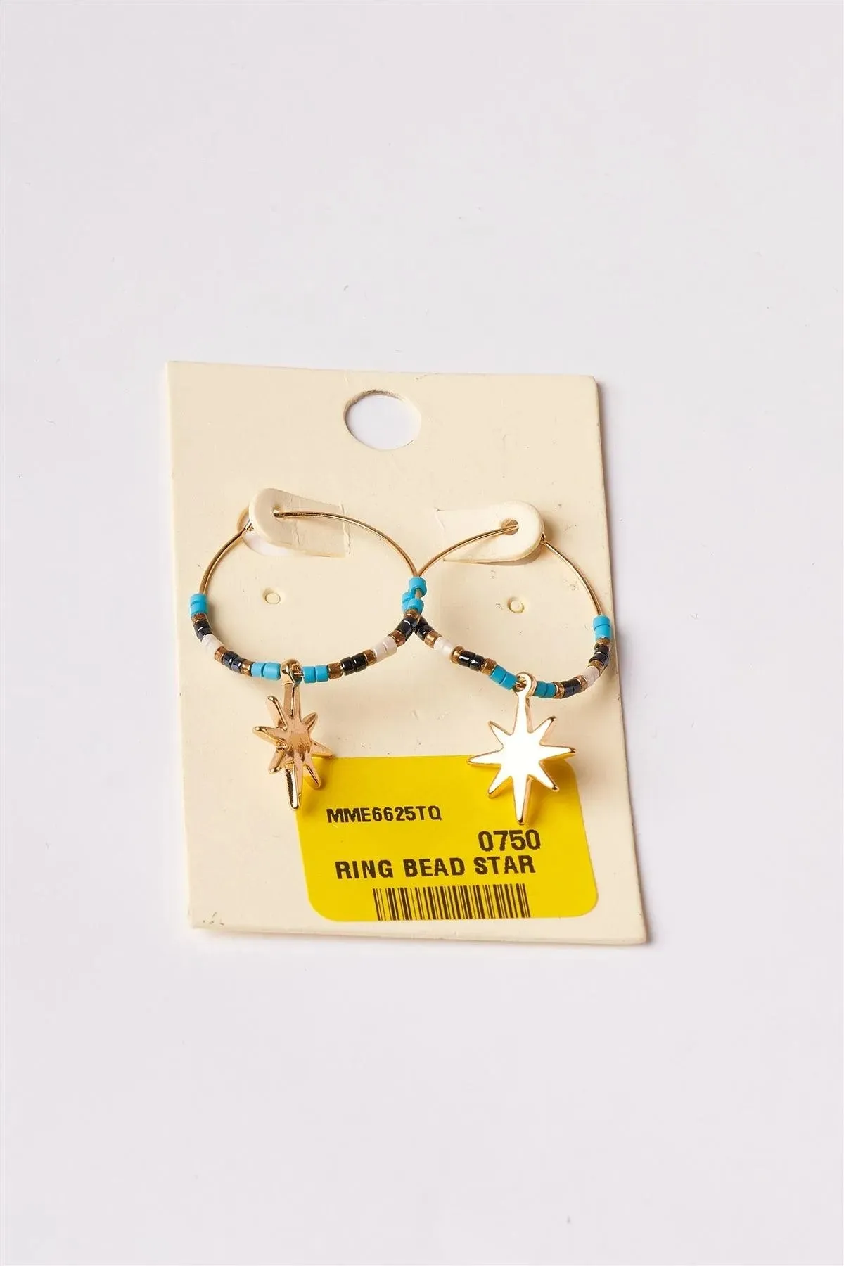 Turquoise North Star Hoop Drop Earrings /3 Pairs