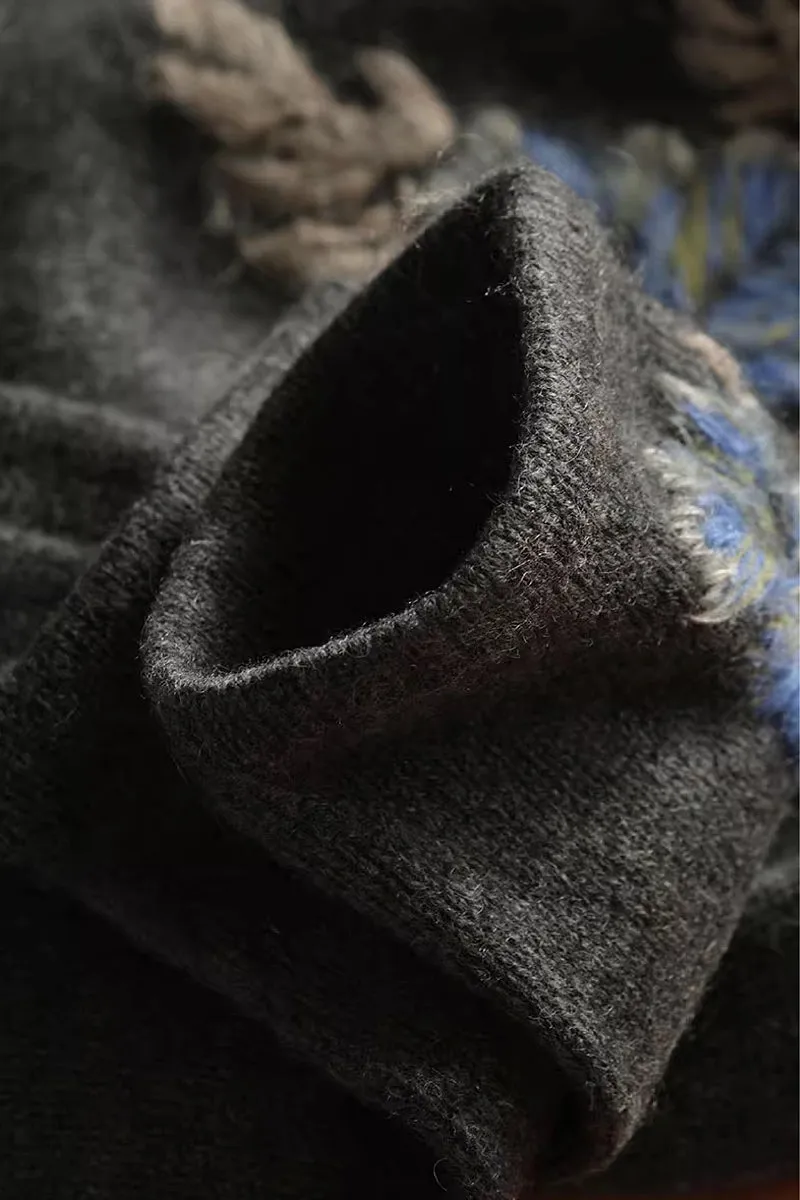 Vintage Cashmere Beanie and Touchscreen Gloves Set