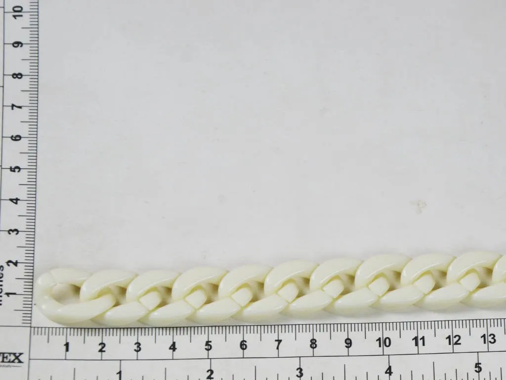 White Circular Acrylic Chains