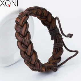XQNI Fashion Charm Leather Bracelets For Women DIY Gift
