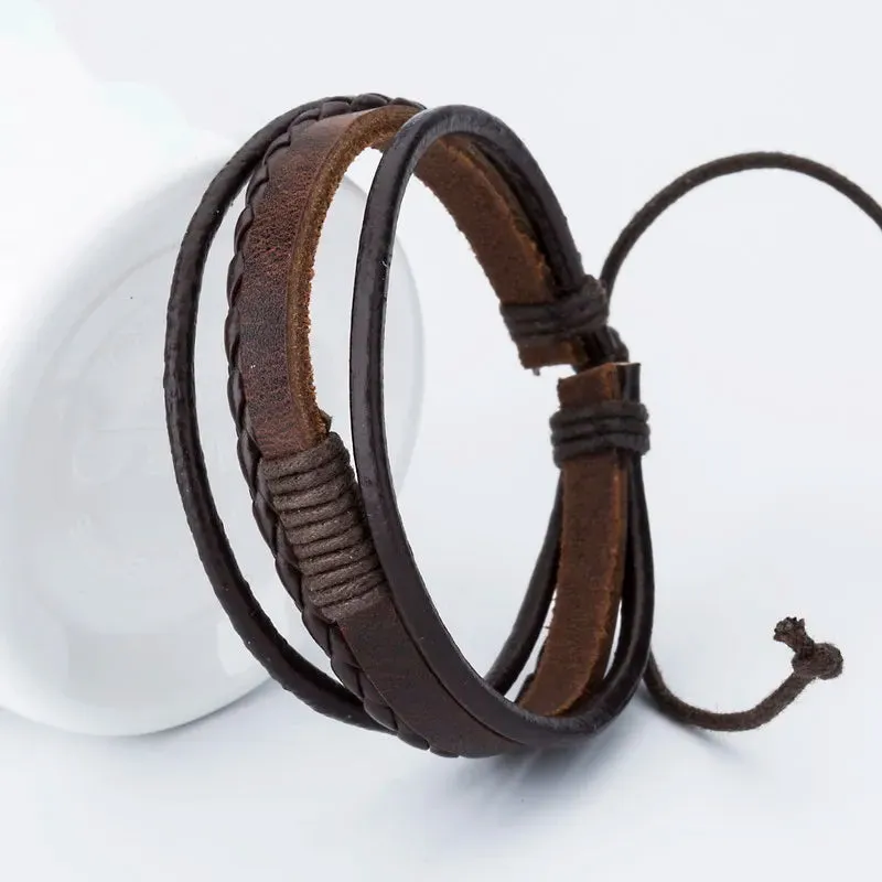 XQNI Fashion Charm Leather Bracelets For Women DIY Gift