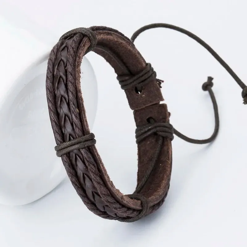 XQNI Fashion Charm Leather Bracelets For Women DIY Gift